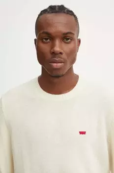 Шерстяной свитер Levi's, бежевый