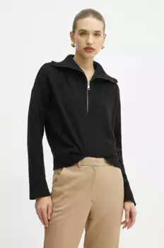 Шерстяной свитер Liu Jo, черный