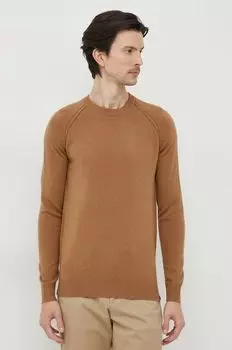 Шерстяной свитер Liu Jo, коричневый