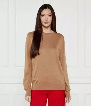 Шерстяной свитер Loose fit Polo Ralph Lauren, коричневый
