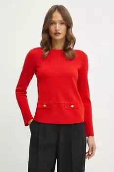 Шерстяной свитер Luisa Spagnoli, красный