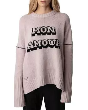 Шерстяной свитер Malta We Mon Amour Zadig & Voltaire, цвет Pink