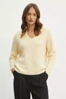 Шерстяной свитер Marella, желтый