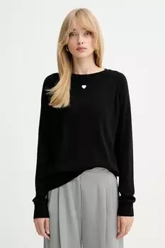 Шерстяной свитер Max&Co., черный