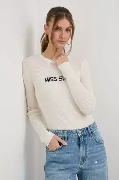 Шерстяной свитер Miss Sixty, бежевый