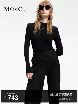 Шерстяной свитер Moco, черный