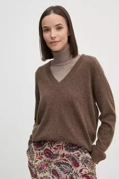 Шерстяной свитер Mos Mosh, коричневый