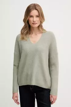 Шерстяной свитер Mos Mosh, зеленый