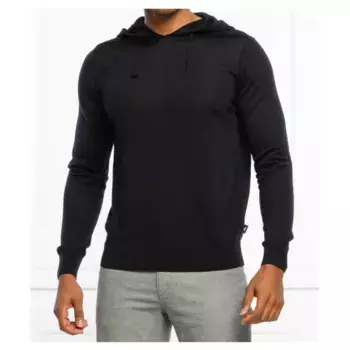 Шерстяной свитер обычного кроя Emporio Armani, синий