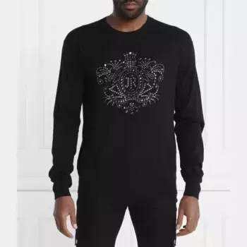 Шерстяной свитер обычного кроя John Richmond, черный