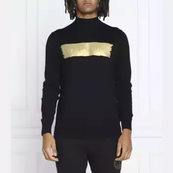 Шерстяной свитер обычного кроя Karl Lagerfeld, черный