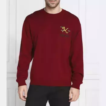 Шерстяной свитер обычного кроя Kenzo, бургунди