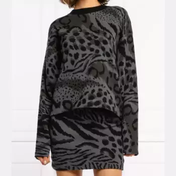 Шерстяной свитер обычного кроя Kenzo, серый