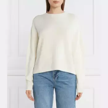 Шерстяной свитер обычного кроя Liu Jo, экрю