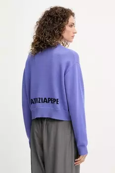 Шерстяной свитер Patrizia Pepe, фиолетовый