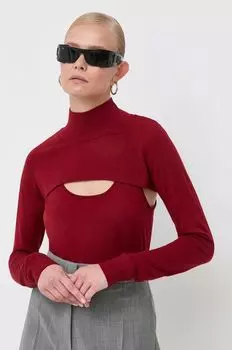 Шерстяной свитер Patrizia Pepe, красный