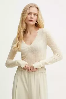 Шерстяной свитер Patrizia Pepe, желтый