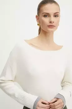 Шерстяной свитер Pinko, бежевый