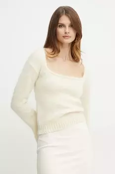 Шерстяной свитер Pinko, бежевый