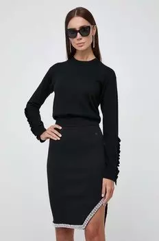 Шерстяной свитер Pinko, черный