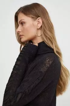 Шерстяной свитер Pinko, черный