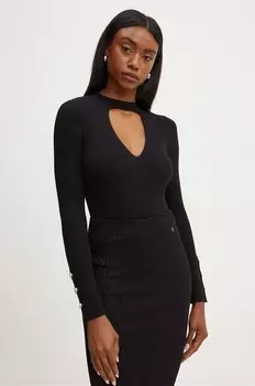 Шерстяной свитер Pinko, черный