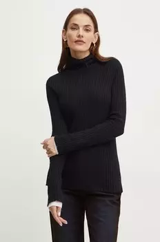 Шерстяной свитер Pinko, черный