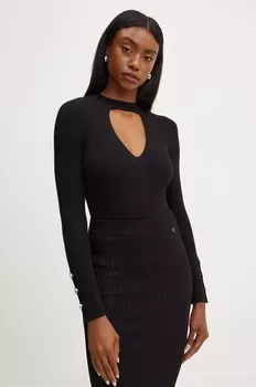 Шерстяной свитер Pinko, черный