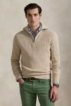 Шерстяной свитер Polo Ralph Lauren, бежевый