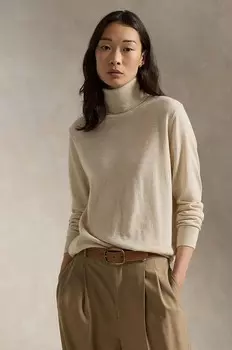 Шерстяной свитер Polo Ralph Lauren, бежевый