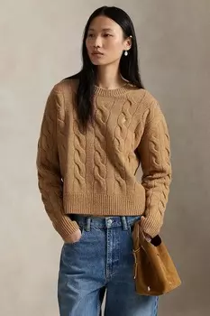 Шерстяной свитер Polo Ralph Lauren, бежевый