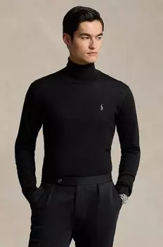 Шерстяной свитер Polo Ralph Lauren, черный