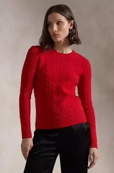 Шерстяной свитер Polo Ralph Lauren, гранатовый