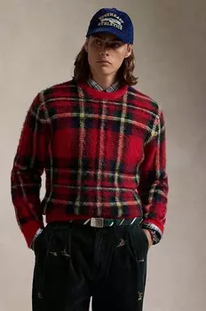 Шерстяной свитер Polo Ralph Lauren, красный