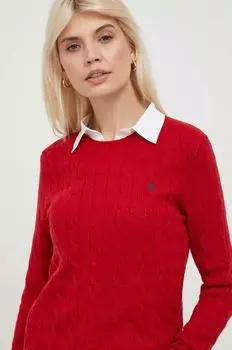 Шерстяной свитер Polo Ralph Lauren, красный