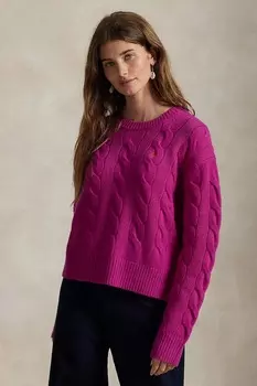 Шерстяной свитер Polo Ralph Lauren, розовый