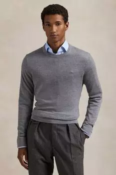 Шерстяной свитер Polo Ralph Lauren, серый