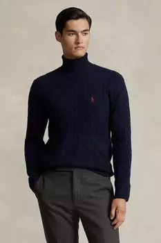 Шерстяной свитер Polo Ralph Lauren, темно-синий