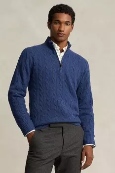 Шерстяной свитер Polo Ralph Lauren, темно-синий