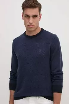 Шерстяной свитер Polo Ralph Lauren, темно-синий