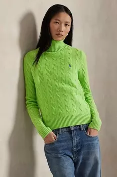 Шерстяной свитер Polo Ralph Lauren, зеленый