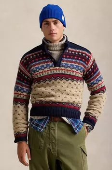 Шерстяной свитер Polo Ralph Lauren, зеленый