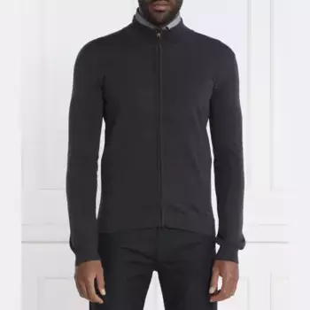 Шерстяной свитер приталенного кроя San jorge-m Hugo, черный