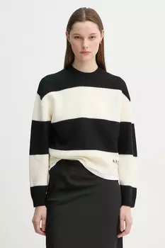 Шерстяной свитер Pull Penny A.P.C., черный