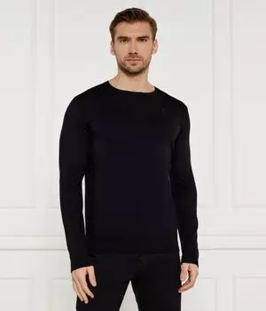 Шерстяной свитер Regular fit Karl Lagerfeld, черный