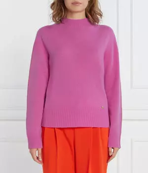 Шерстяной свитер Regular fit Pinko, фуксия