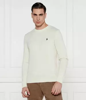 Шерстяной свитер Regular fit Polo Ralph Lauren, экрю