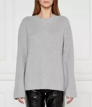 Шерстяной свитер Relaxed fit Michael Kors, серый