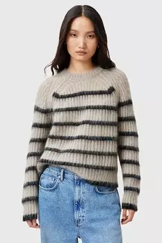 Шерстяной свитер RIGA Allsaints, бежевый