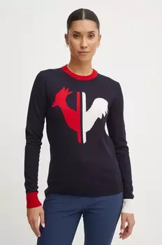 Шерстяной свитер Rossignol, темно-синий